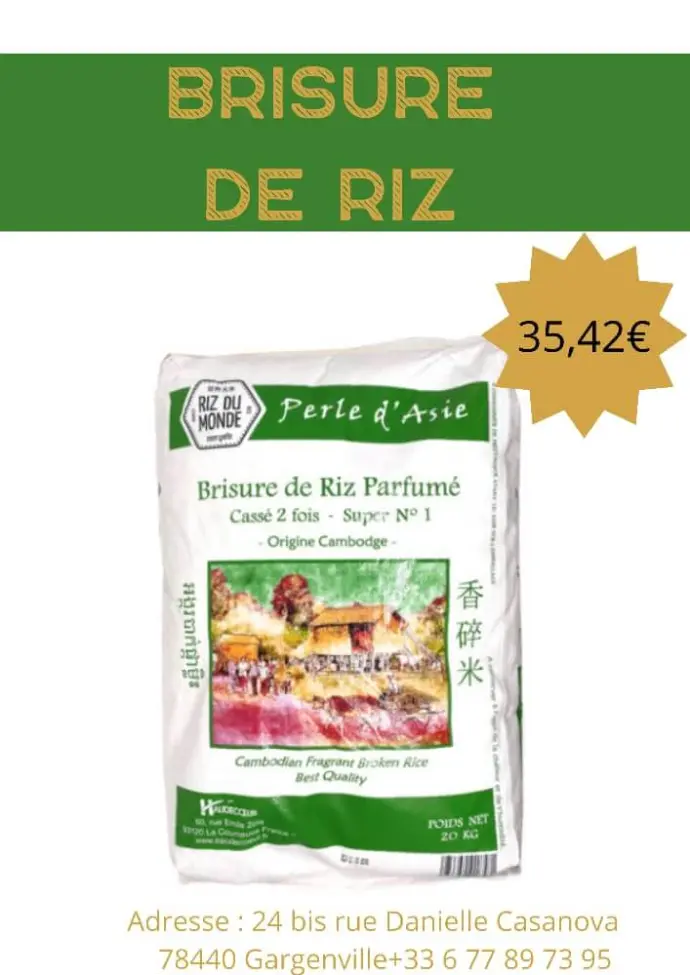 RIZ CASSE 2 FOIS 20KG